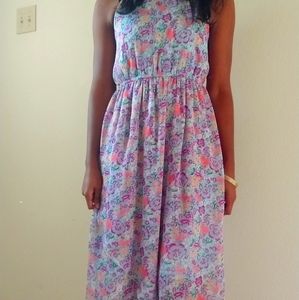 Purple Flower Sundress